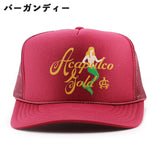 4色展開 アカプルコ ゴールド MERMAID TRUCKER CAP