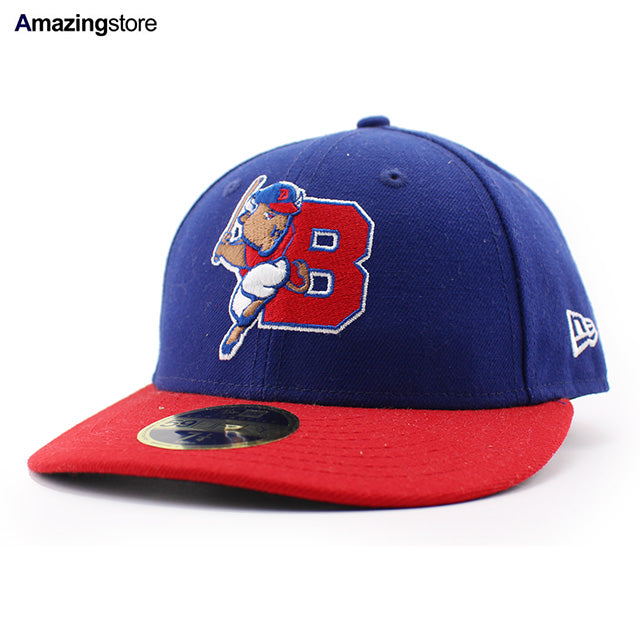 ニューエラ キャップ LP 59FIFTY バッファロー バイソンズ MiLB ON-FIELD AUTHENTIC GAME LOW CROUN FITTED CAP BLUE RED