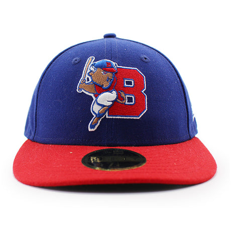 ニューエラ キャップ LP 59FIFTY バッファロー バイソンズ MiLB ON-FIELD AUTHENTIC GAME LOW CROUN FITTED CAP BLUE RED