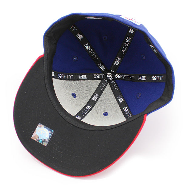 ニューエラ キャップ LP 59FIFTY バッファロー バイソンズ MiLB ON-FIELD AUTHENTIC GAME LOW CROUN FITTED CAP BLUE RED