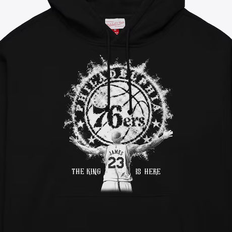 レブロン ジェームスモデル 海外取寄 ミッチェルアンドネス フーディ フィラデルフィア 76ers WITNESS HOODIE BLACK