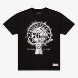レブロン ジェームスモデル 海外取寄 ミッチェルアンドネス Tシャツ フィラデルフィア 76ers WITNESS T-SHIRT BLACK