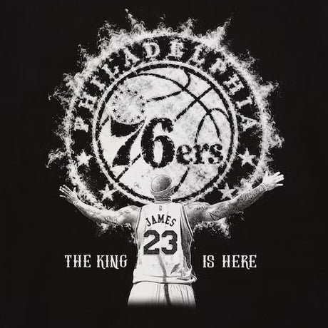 レブロン ジェームスモデル 海外取寄 ミッチェルアンドネス Tシャツ フィラデルフィア 76ers WITNESS T-SHIRT BLACK