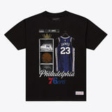 レブロン ジェームスモデル 海外取寄 ミッチェルアンドネス Tシャツ フィラデルフィア 76ers LOCKER ROOM T-SHIRT BLACK
