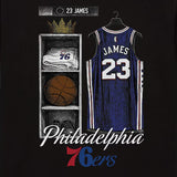 レブロン ジェームスモデル 海外取寄 ミッチェルアンドネス Tシャツ フィラデルフィア 76ers LOCKER ROOM T-SHIRT BLACK