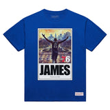 レブロン ジェームスモデル 海外取寄 ミッチェルアンドネス Tシャツ フィラデルフィア 76ERS KING ARRIVED T-SHIRT ROYAL BLUE