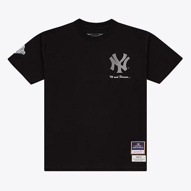 JAY-Z リーズナブル ダウト30周年記念 海外取寄 ミッチェル＆ネス x ニューヨーク ヤンキース Tシャツ JAY-Z30 REASONABLE DOUBT T-SHIRT BLACK