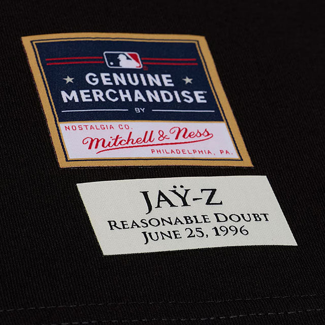 JAY-Z リーズナブル ダウト30周年記念 海外取寄 ミッチェル＆ネス x ニューヨーク ヤンキース Tシャツ JAY-Z30 REASONABLE DOUBT T-SHIRT BLACK