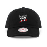 ミッチェル＆ネス WWE キャップ SCRATCH LOGO STRAPBACK CAP BLACK