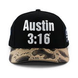 ストーン コールド スティーブ オースチン 30周年記念モデル ミッチェル＆ネス WWE キャップ 3:16 SNAKE PRO PINCH SNAPBACK CAP BLACK