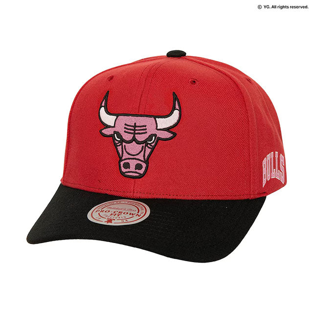 ミッチェル&ネス×ブラックピンク 海外取寄 シカゴ ブルズ PRO CROWN SNAPBACK CAP RED-BLACK LIMITED EDITION