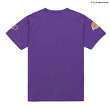ミッチェル&ネス×ブラックピンク 海外取寄 ロサンゼルス レイカーズ T-SHIRT PURPLE LIMITED EDITION