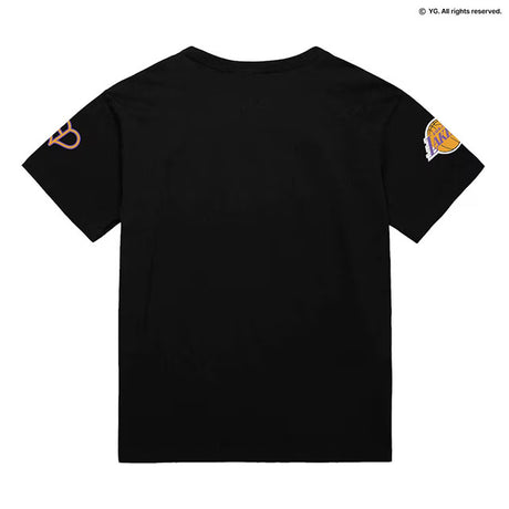 ミッチェル&ネス×ブラックピンク 海外取寄 ロサンゼルス レイカーズ T-SHIRT BLACK LIMITED EDITION