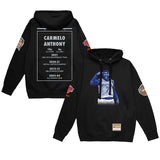 カーメロ アンソニーモデル 海外取寄 ミッチェルアンドネス フーディー ニューヨーク ニックス MALE ADULT BLACK NBA ULTIMATE PLAYER HOODIE