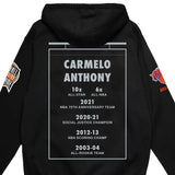 カーメロ アンソニーモデル 海外取寄 ミッチェルアンドネス フーディー ニューヨーク ニックス MALE ADULT BLACK NBA ULTIMATE PLAYER HOODIE