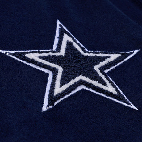 海外取寄 ミッチェル&ネス スタジアムジャケット ダラス カウボーイズ NFL TEAM TRADITIONS VARSITY FULL-SNAP JACKET NAVY-TAN