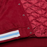 海外取寄 ミッチェル&ネス スタジアムジャケット フィラデルフィア フィリーズ MLB TEAM TRADITIONS VARSITY FULL-SNAP JACKET BURGUNDY-TAN
