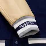海外取寄 ミッチェル&ネス スタジアムジャケット ニューヨーク ヤンキース MLB TEAM TRADITIONS VARSITY FULL-SNAP JACKET NAVY-TAN