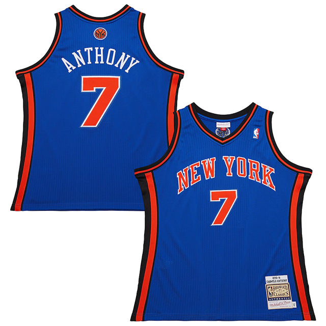 カーメロ アンソニーモデル ミッチェルアンドネス ユニフォームジャージー ニューヨーク ニックス 2010-11 HARDWOOD CLASSIC AUTHENTIC JERSEY BLUE