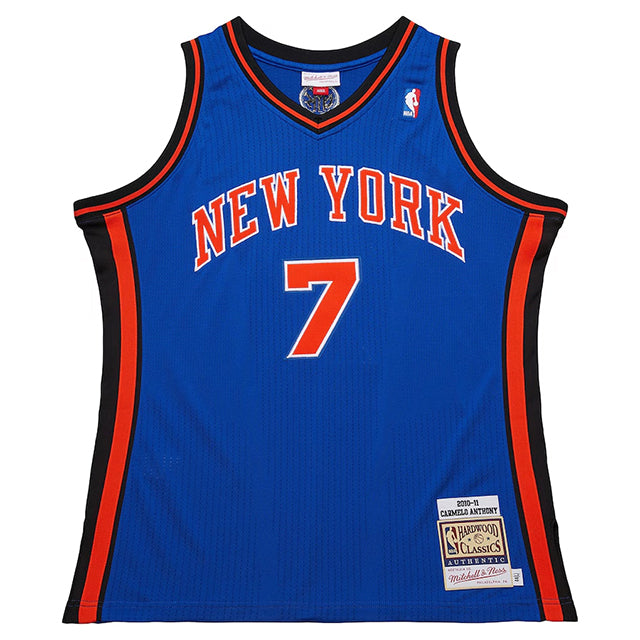 カーメロ アンソニーモデル ミッチェルアンドネス ユニフォームジャージー ニューヨーク ニックス 2010-11 HARDWOOD CLASSIC AUTHENTIC JERSEY BLUE