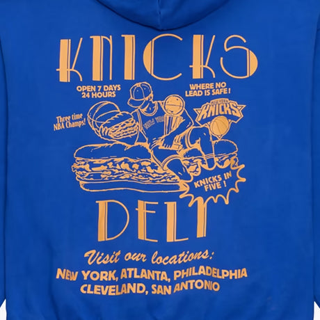 海外取寄 ミッチェル＆ネス フーディー ニューヨーク ニックス DELI HOODIE BLUE