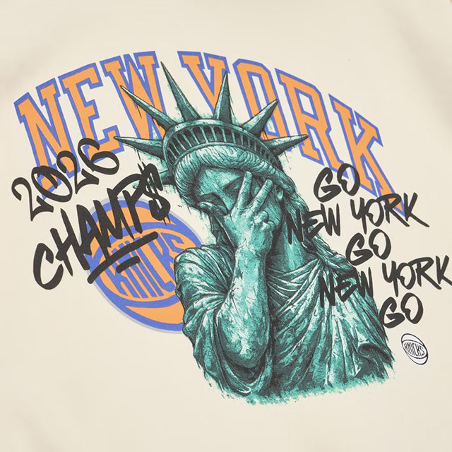 海外取寄 ミッチェル＆ネス フーディー ニューヨーク ニックス NY FOREVER HOODIE CREAM