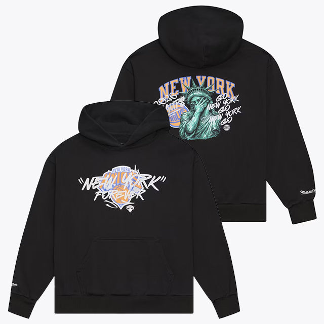海外取寄 ミッチェル＆ネス フーディー ニューヨーク ニックス NY FOREVER HOODIE BLACK