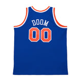 MF DOOMコラボ 海外取寄 ミッチェルアンドネス ユニフォームジャージー ニューヨーク ニックス A NEW YORK STORY FASHION JERSEY ROYAL BLUE
