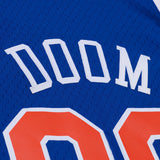 MF DOOMコラボ 海外取寄 ミッチェルアンドネス ユニフォームジャージー ニューヨーク ニックス A NEW YORK STORY FASHION JERSEY ROYAL BLUE