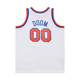 MF DOOMコラボ 海外取寄 ミッチェルアンドネス ユニフォームジャージー ニューヨーク ニックス A NEW YORK STORY FASHION JERSEY WHITE