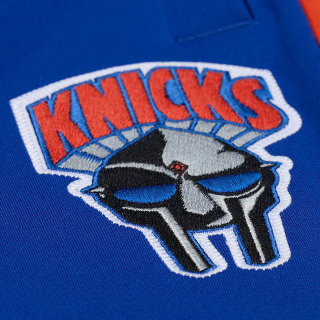 MF DOOMコラボ 海外取寄 ミッチェルアンドネス ショーツ ニューヨーク ニックス A NEW YORK STORY TEAR AWAY PANTS ROYAL BLUE