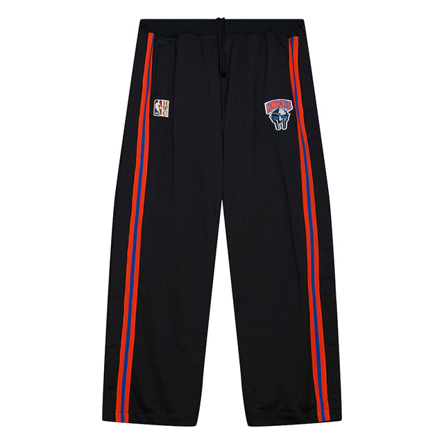 MF DOOMコラボ 海外取寄 ミッチェルアンドネス ショーツ ニューヨーク ニックス A NEW YORK STORY TEAR AWAY PANTS BLACK