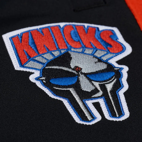 MF DOOMコラボ 海外取寄 ミッチェルアンドネス ショーツ ニューヨーク ニックス A NEW YORK STORY TEAR AWAY PANTS BLACK