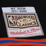 MF DOOMコラボ 海外取寄 ミッチェルアンドネス シューティングシャツ ニューヨーク ニックス A NEW YORK STORY FULL-SNAP SHOOTING SHIRT BLACK