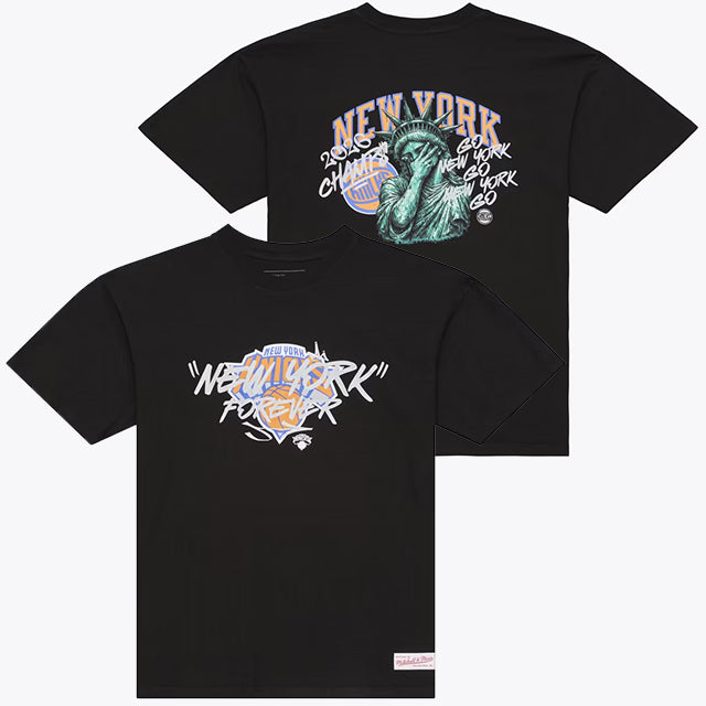 海外取寄 ミッチェル＆ネス Tシャツ ニューヨーク ニックス NY FOREVER T-SHIRT BLACK