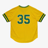 リッキー ヘンダーソンモデル ミッチェルアンドネス オークランド アスレチックス COOPERSTOWN MESH BATTING PRACTICE JERSEY GOLD