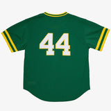 レジー ジャクソンモデル ミッチェルアンドネス オークランド アスレチックス COOPERSTOWN MESH BATTING PRACTICE JERSEY GREEN