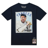 海外取寄 ミッチェル&ネス Tシャツ ベーブ ルース モデル COOPERSTOWN COLLECTION COLLECTORS COLLECTORS CONNECTION T-SHIRT NAVY