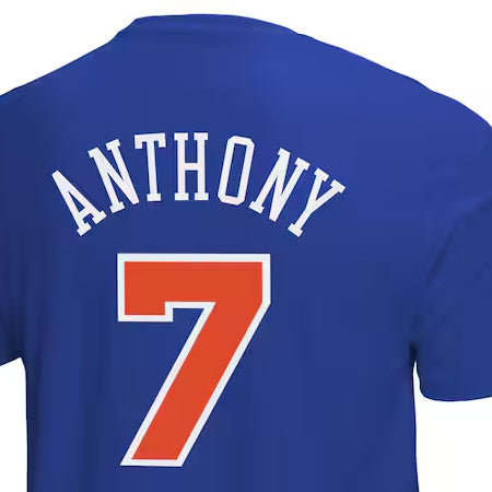 カーメロ アンソニーモデル 海外取寄 ミッチェルアンドネス Tシャツ ニューヨーク ニックス HARDWOOD CLASSIC RETRO NAME&NUMBER T-SHIRT ROYAL BLUE