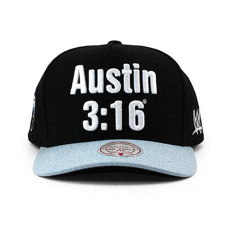 ストーン コールド スティーブ オースチンモデル ミッチェル＆ネス WWE キャップ STATEMENT PRO SNAPBACK CAP BLACK