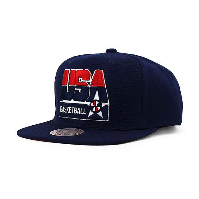 バルセロナ五輪 男子バスケ USA代表 ドリームチーム ミッチェル＆ネス キャップ SNAPBACK CAP NAVY – Amazingstore