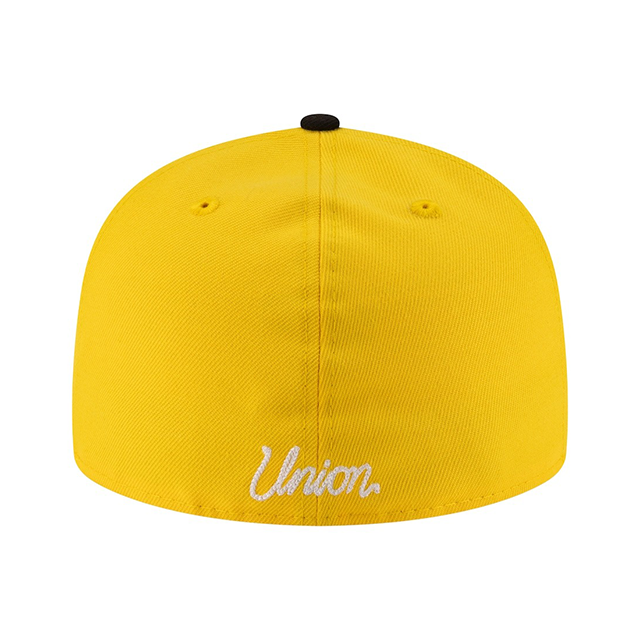 海外取寄 UNIONコラボ ニューエラ キャップ 59FIFTY ロサンゼルス ドジャース MLB COLLABO FITTED CAP YELLOW BLACK