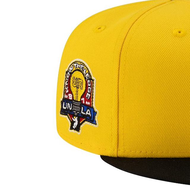 海外取寄 UNIONコラボ ニューエラ キャップ 59FIFTY ロサンゼルス ドジャース MLB COLLABO FITTED CAP YELLOW BLACK