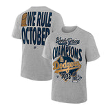 2025 ワールドシリーズチャンピオン ロッカールームモデル 海外取寄 Tシャツ ロサンゼルス ドジャース 2025 WORLD SERIES CHAMPIONS LOCKER ROOM AUTHENTIC T-SHIRT STEEL