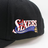 ミッチェル＆ネス スナップバック フィラデルフィア 76ERS NBA HWC GRAIL PRO SNAPBACK BLACK