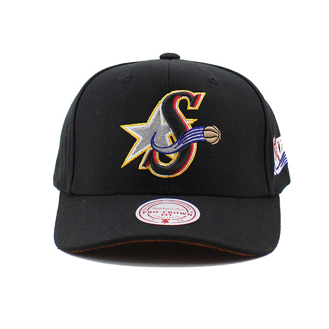 ミッチェル＆ネス スナップバック フィラデルフィア 76ERS NBA HWC GRAIL PRO SNAPBACK BLACK