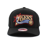 ミッチェル＆ネス スナップバック フィラデルフィア 76ERS NBA HWC LOGO RED LINE SNAPBACK BLACK