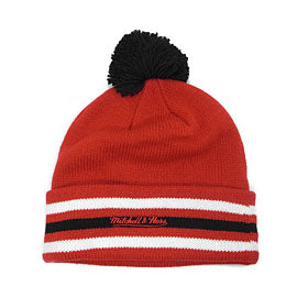 ミッチェル＆ネス アトランタ ファルコンズ ニット帽 ビーニー ATLANTA FALCONS XL-LOGO BEANIE RED