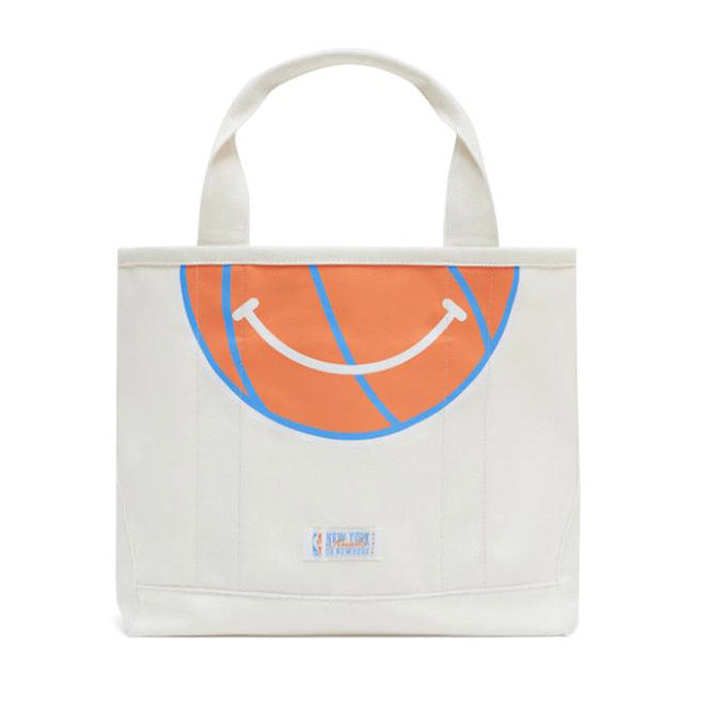 海外取寄 NEW YORK OR NOWHEREコラボ トートバッグ ニューヨーク ニックス NYON STACKED MASCOT MINI TOTE BAG NATURAL