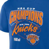 海外取寄 Tシャツ ニューヨーク ニックス 2025 NBA CUP CHAMPIONS LEGACY T-SHIRT ROYAL BLUE